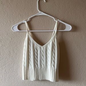 Comfy white sweater top